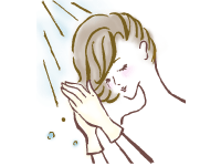 ドライヤーでしっかり乾かします